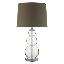Orb Glass and Chrome Finish Table Lamp