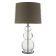 Orb Glass and Chrome Finish Table Lamp