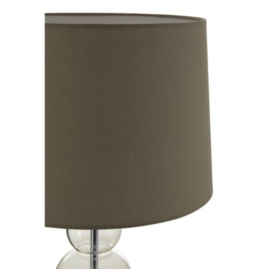 Orb Glass and Chrome Finish Table Lamp