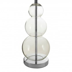 Orb Glass and Chrome Finish Table Lamp