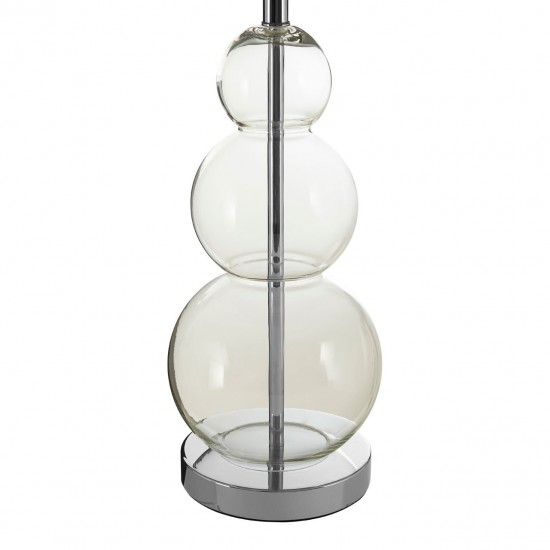 Orb Glass and Chrome Finish Table Lamp