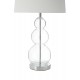 Orb Glass and Chrome Finish Table Lamp