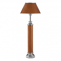 Lincoln Tan and Nickel Table Lamp