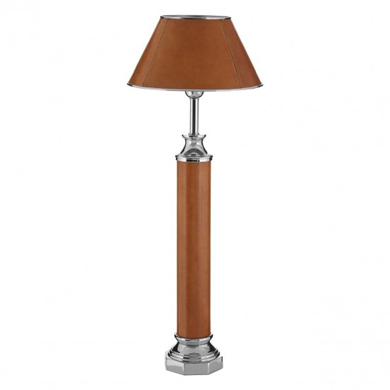 Lincoln Tan and Nickel Table Lamp