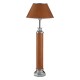 Lincoln Tan and Nickel Table Lamp