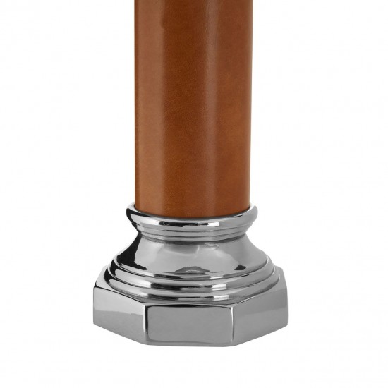 Lincoln Tan and Nickel Table Lamp