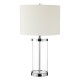 Langham Glass and Chrome Finish Table Lamp