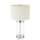Langham Glass and Chrome Finish Table Lamp