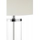 Langham Glass and Chrome Finish Table Lamp