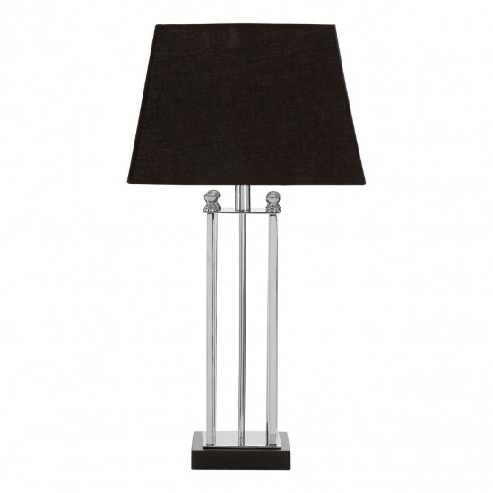 Ascot Chrome And Black Table Lamp