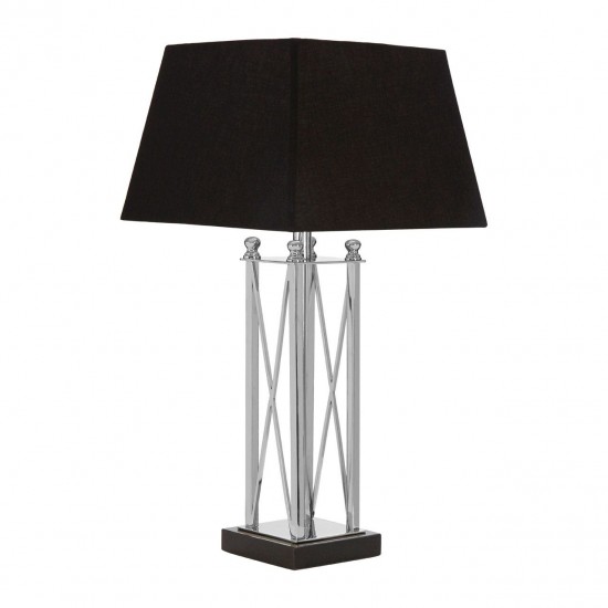 Ascot Chrome And Black Table Lamp
