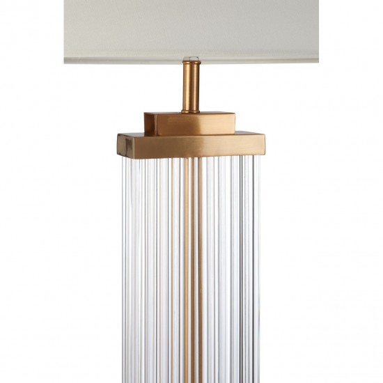 Connaught Glass and Gold Effect Finish Table Lamp