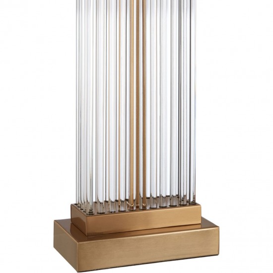 Connaught Glass and Gold Effect Finish Table Lamp