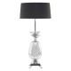 Caicos Nickel Finish Pineapple Table Lamp