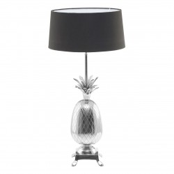 Caicos Nickel Finish Pineapple Table Lamp