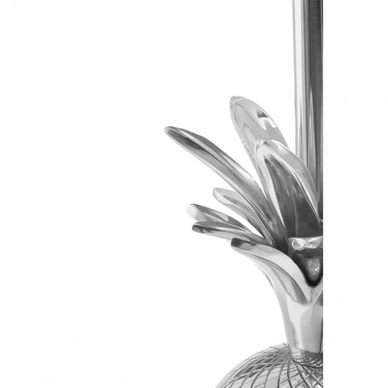 Caicos Nickel Finish Pineapple Table Lamp