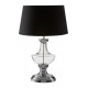 Lunar Glass Base and Nickel Finish Luxe Table Lamp