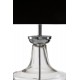 Lunar Glass Base and Nickel Finish Luxe Table Lamp