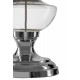 Lunar Glass Base and Nickel Finish Luxe Table Lamp