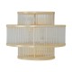 Sutton Gold And Glass Three Tier Wall Light 