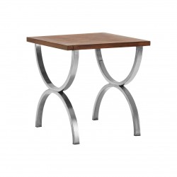 Hoboken Wood And Steel Side Table 