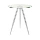 Tribeca Glass And Chrome Tall Bar Table 