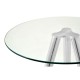 Tribeca Glass And Chrome Tall Bar Table 