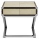 Soho Blond Cow Hide Side Table