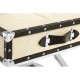 Soho Blond Cow Hide Side Table
