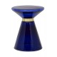 Hepburn Blue Glass and Gold Side Table 