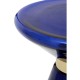 Hepburn Blue Glass and Gold Side Table 