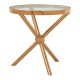 Gatsby Round Rose Gold Finish Side Table