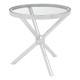 Gatsby Silver Finish Side Table 