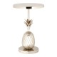 Caicos Silver Finish Pineapple Side Table 