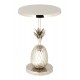 Caicos Silver Finish Pineapple Side Table 