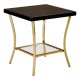 Brach 11 Black and Gold Finish Side Table 