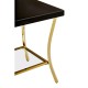 Brach 11 Black and Gold Finish Side Table 