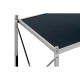 Ascot Chrome And Black Glass Side Table 