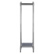 Ascot Chrome And Black Glass Plant Stand