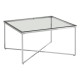Stratus Chrome Finish Cross Base End Table