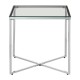 Stratus Chrome Finish Cross Base Side Table