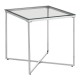 Stratus Chrome Finish Cross Base Side Table