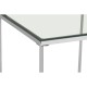 Stratus Chrome Finish Cross Base Side Table
