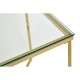 Stratus Gold Finish Cross Base Side Table
