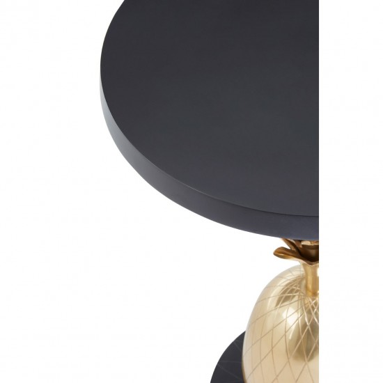 Caicos Gold Finish Pineapple Side Table