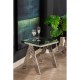 Albany Chrome And Glass Side Table 