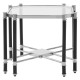 Earl Chrome And Black Side Table 