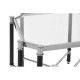 Earl Chrome And Black Side Table 