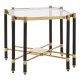 Earl Champagne And Black Side Table