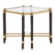 Earl Champagne And Black Side Table